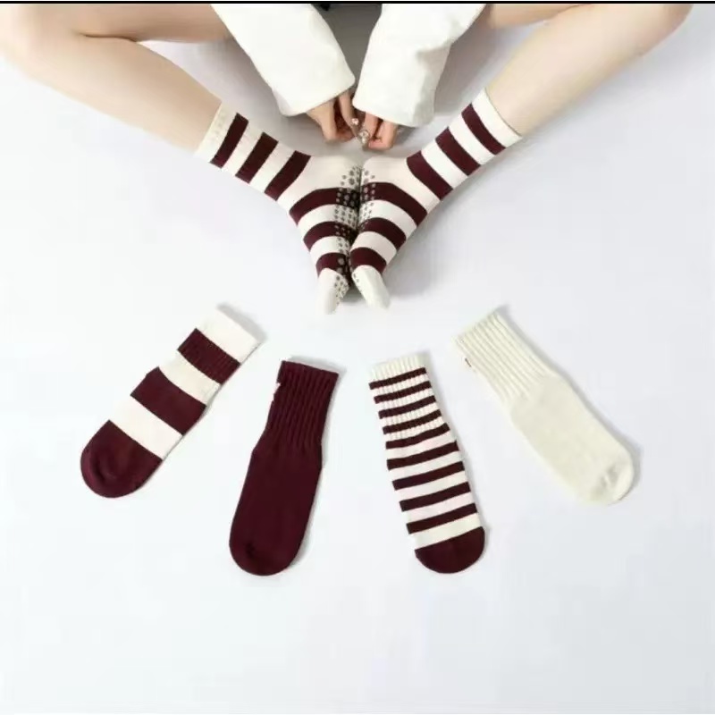 Fitness Yoga Pilates - 1/5Pairs Professional Anti-Slip Yoga Socks for
