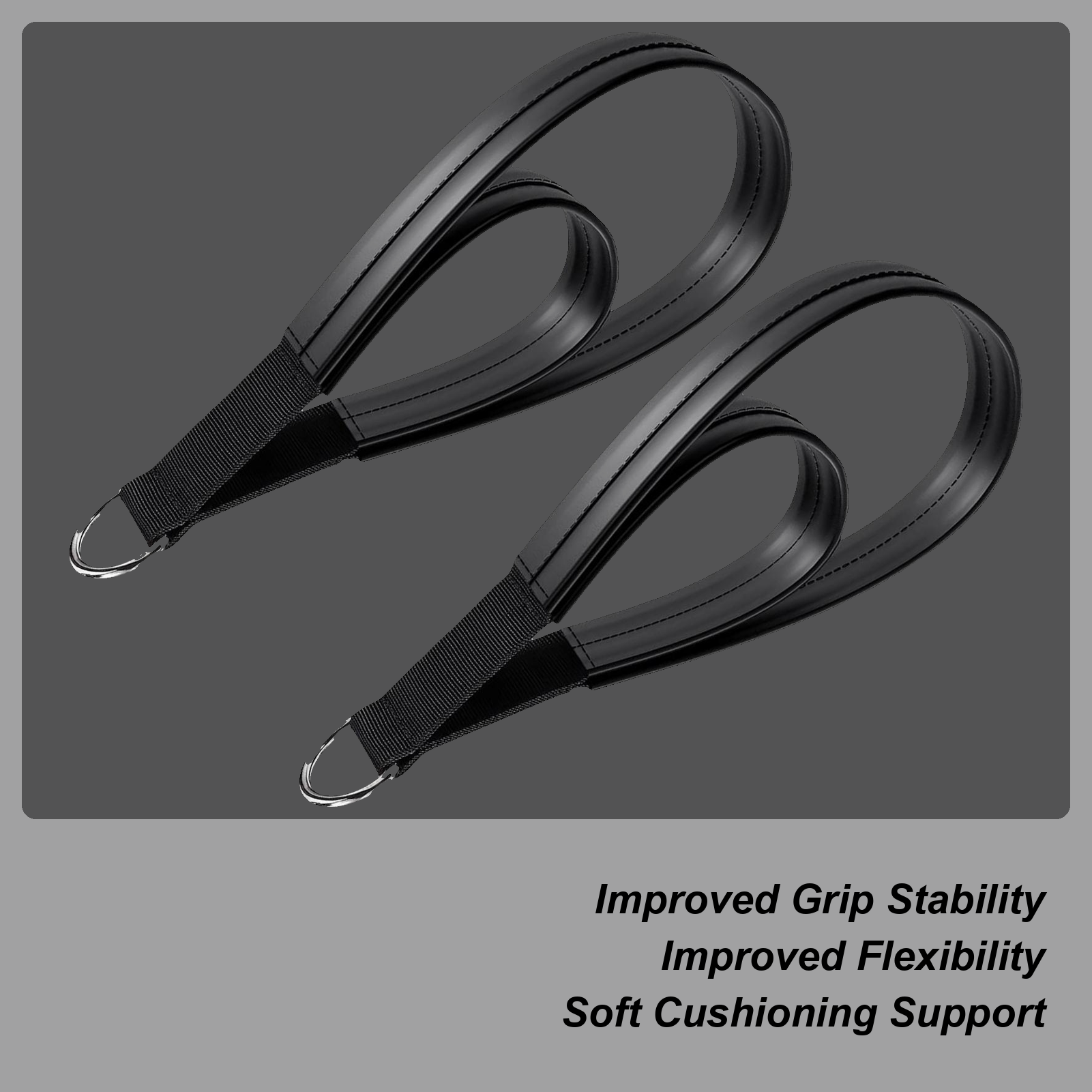 Pilates Yoga Ring Exercises - 2pcs Pilates Straps Double Loop D-Ring