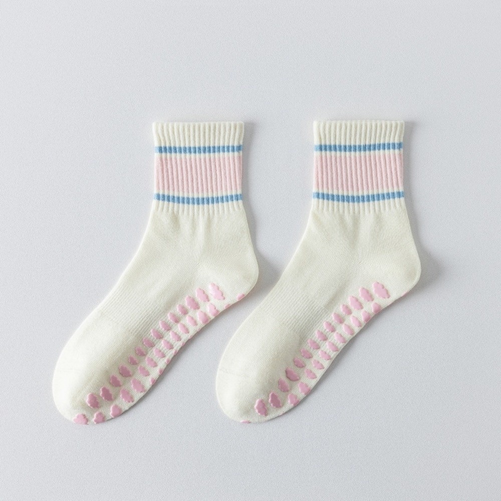 Pilates Yoga Grip Socks - Cotton Pilates Socks for Women Breathable