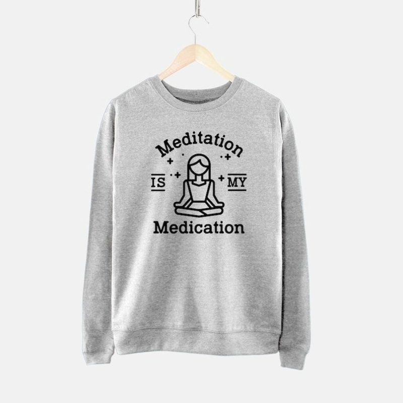 Meditation Sweatshirt - Mediat - Pilates Yoga Jumper review and price