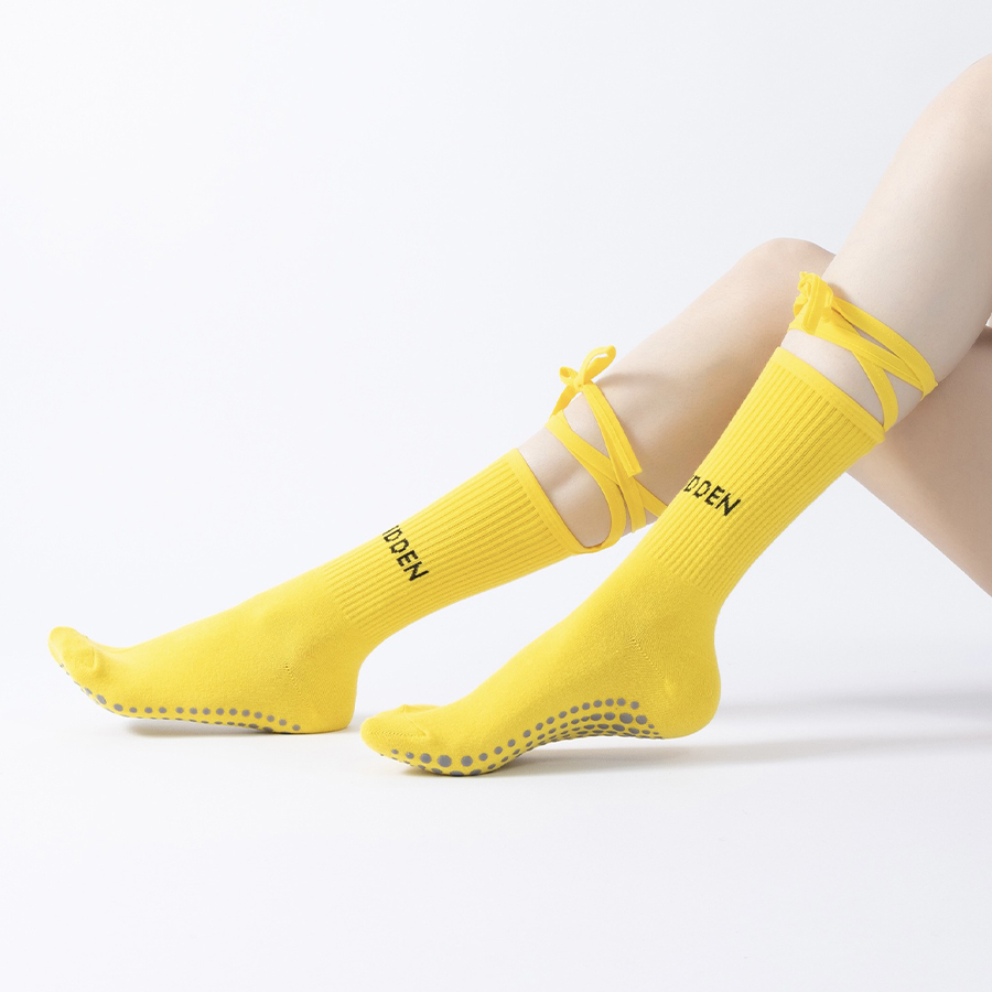 Women Bandage Yoga Socks Cotto - Pilates Yoga Grip Socks review and price
