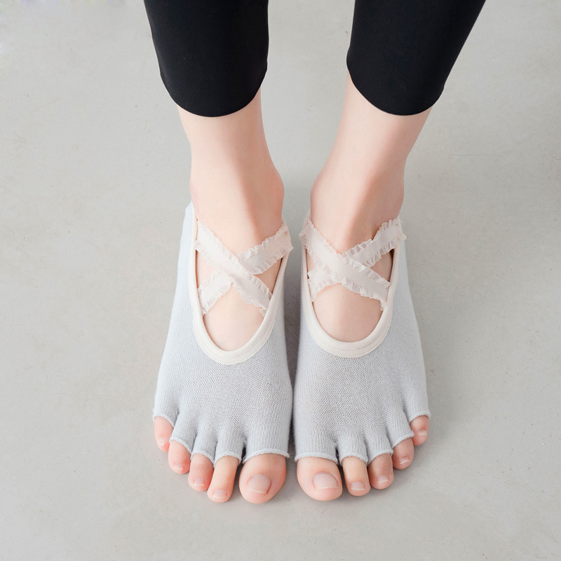 Five Finger Yoga Socks Lace Cr - Pilates Yoga Gym review and price